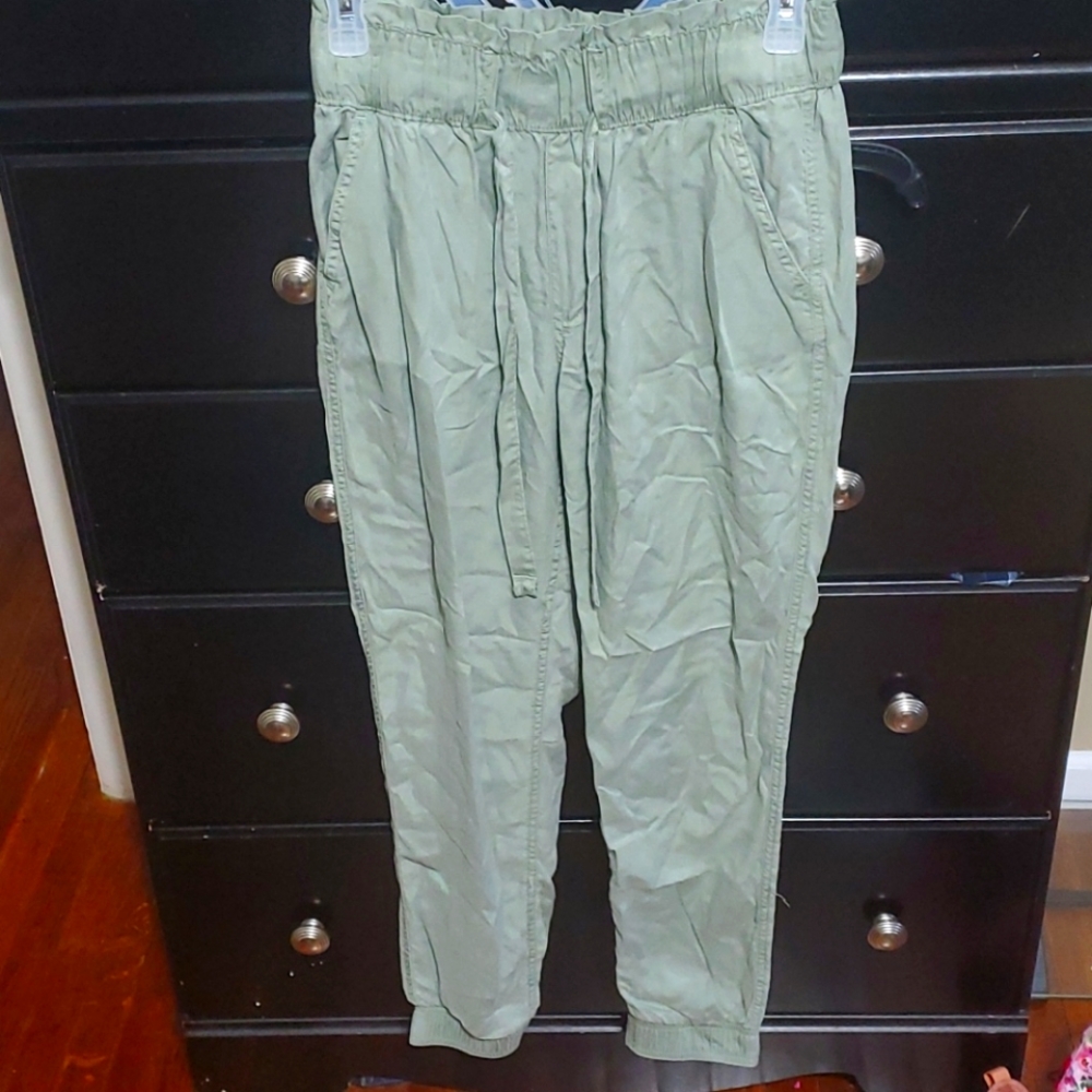 Army Green Fitted Joggers